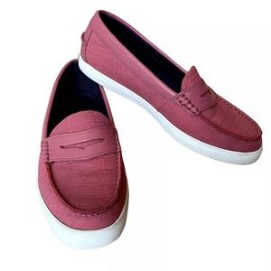 Cole Haan Nantucket Rose Wne Embossed Loafer NWB